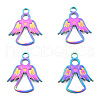 Ion Plating(IP) 201 Stainless Steel Pendants STAS-N098-255M-2