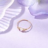 Mother's Day Jewellery Copper Wire Wrapped Natural Cultured Freshwater Pearl Beads Finger Rings for Women RJEW-JR00775-01-2