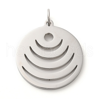 304 Stainless Steel Pendants STAS-C086-05C-P-1