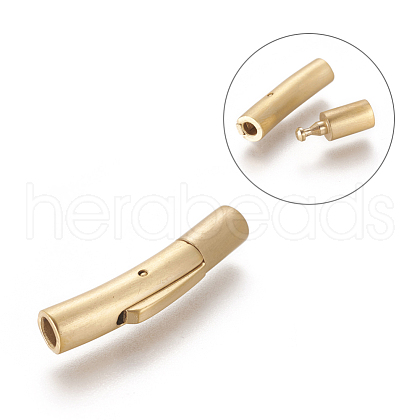 304 Stainless Steel Bayonet Clasps STAS-I013-3mm-MG-1