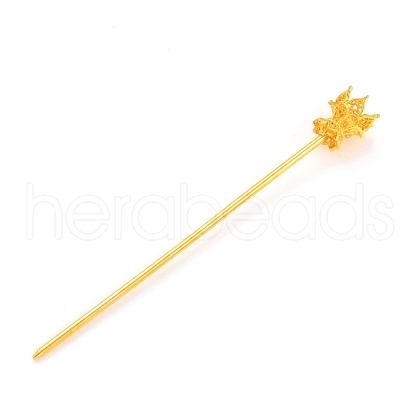 Alloy Hair Stick Findings FIND-O002-01G-1