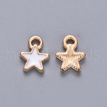 Alloy Enamel Charms X-ENAM-S121-029B-1