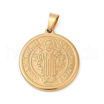 Ion Plating(IP) 304 Stainless Steel Pendants STAS-A053-24B-G-1