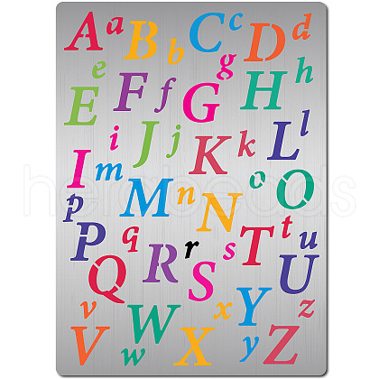 Letter A~Z Stainless Steel Metal Cutting Dies Stencils DIY-WH0289-130-1