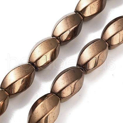 Synthetic Non-magnetic Hematite Beads Strands G-P545-G02-01D-1