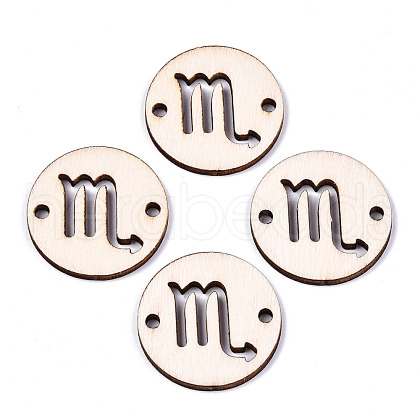 Unfinished Natural Poplar Wood Links Connectors WOOD-S045-139B-07-1