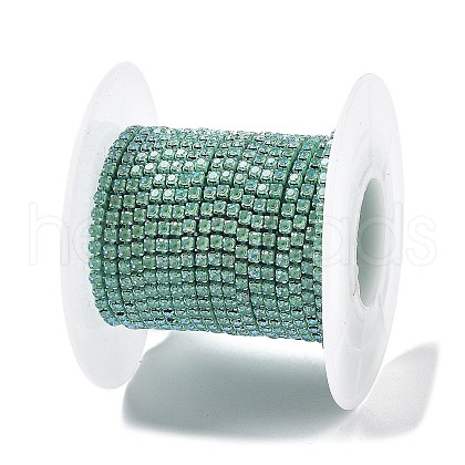 Iron Rhinestone Glass Cup Chain CH-U001-01A-1