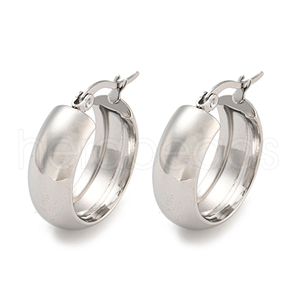 Tarnish Resistant 202 Stainless Steel Hoop Earrings EJEW-H003-38P-06-1