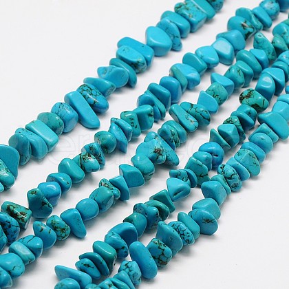 Chips Natural Magnesite Beads Strands G-N0132-05-1