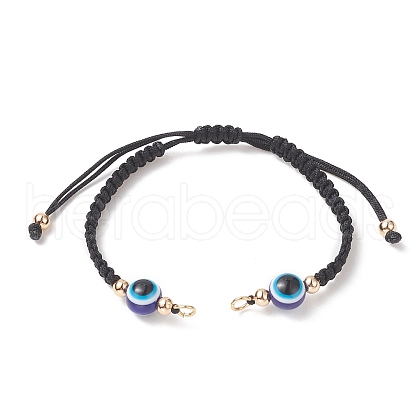 Adjustable Braided Nylon Thread Link Bracelet Making AJEW-JB01157-01-1
