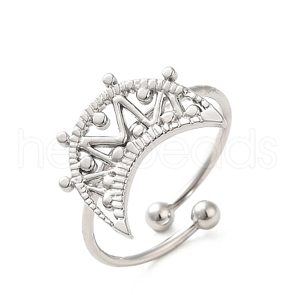 Non-Tarnish 304 Stainless Steel Open Cuff Ring RJEW-M167-04P-1