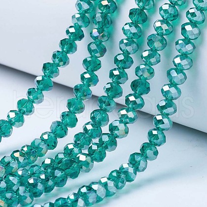 Electroplate Glass Beads Strands EGLA-A034-T3mm-B04-1