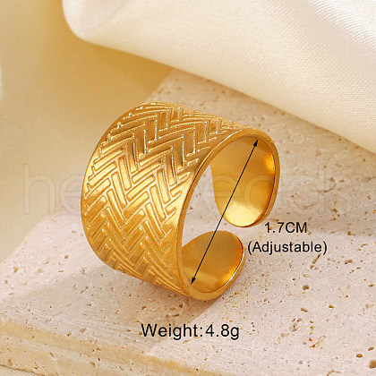 304 Stainless Steel Cuff Rings FS-WG5A8AF-04-1
