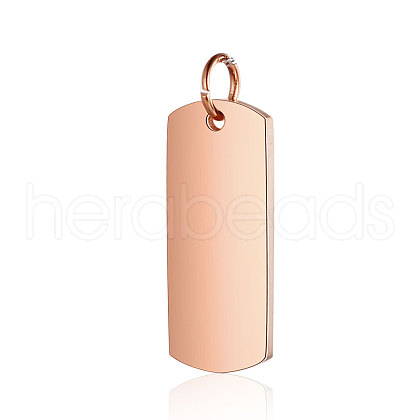 304 Stainless Steel Pendants STAS-I311-30RG-1