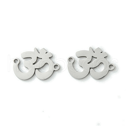 Non-Tarnish 201 Stainless Steel Connector Charms STAS-U003-04P-1