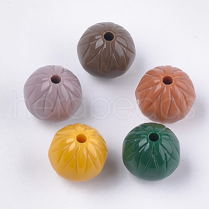 Opaque Acrylic Beads OACR-T011-104-1