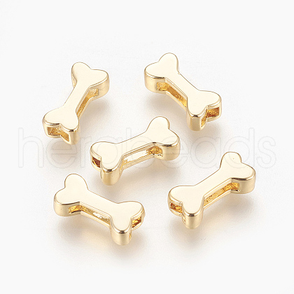 Brass Slide Charms X-KK-T014-123G-1