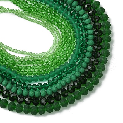 Electroplate Glass Beads Strands EGLA-FS0001-42B-1
