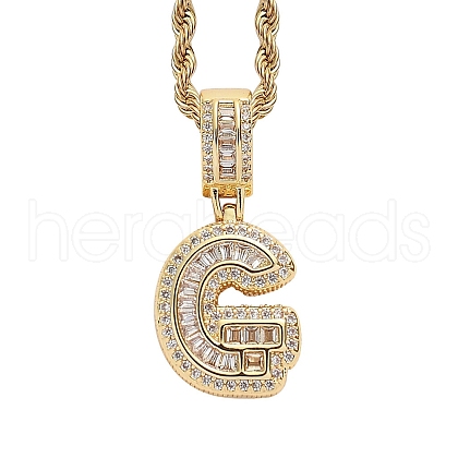 Brass Micro Pave Cubic Zirconia Pendants PW-WG3207D-13-1