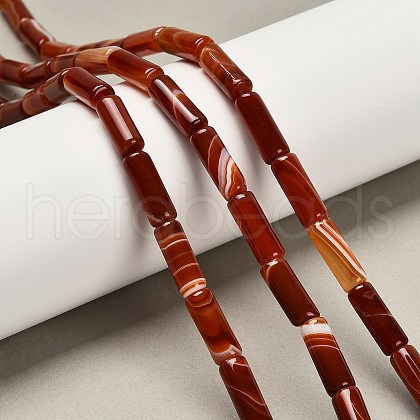 Dyed Natural Agate Beads Strands G-G203-01D-1