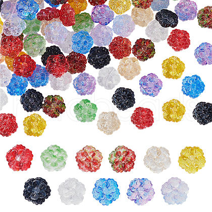 AHADERMAKER Transparent Glass Beads GLAA-GA0002-12-1