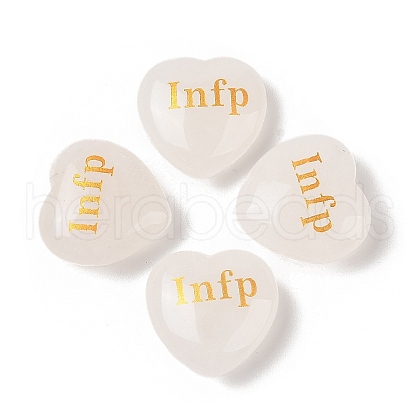 Natural Quartz Crystal Heart Engraving MBTI Figurines Statues for Home Office Desk Decorations X1-G-K353-05H-1