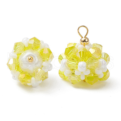 Glass Pendants PALLOY-MZ00673-01-1
