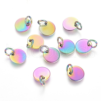 Ion Plating(IP) 304 Stainless Steel Charms STAS-I124-01C-M-1