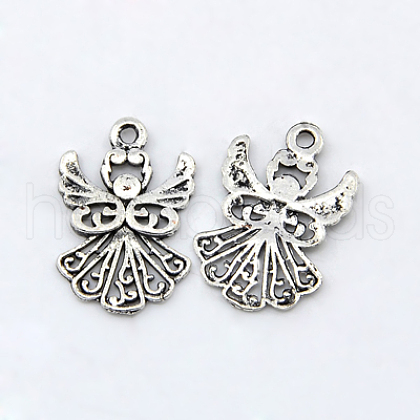 Tibetan Style Alloy Pendants X-TIBEP-A22571-AS-FF-1