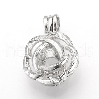 Alloy Diffuser Locket Pendants PALLOY-S105-01P-1