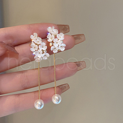 Alloy Plastic Stud Earrings for Women WGC0511-85-1