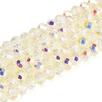 Transparent Glass Beads Strands EGLA-N016-3mm-05-1