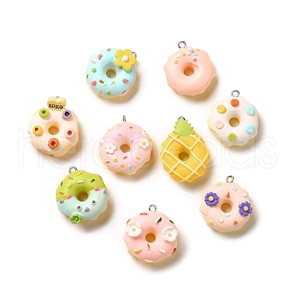 Opaque Resin Imitation Food Pendants RESI-G093-01-1