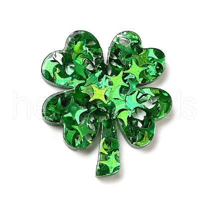 Opaque Acrylic Pendants OACR-H047-06C-1