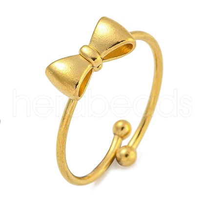 304 Stainless Steel Adjustable Ring for Women RJEW-U015-10G-1