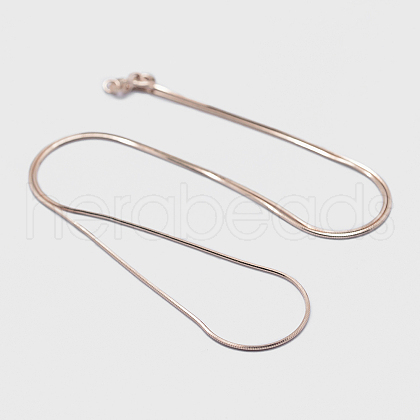 925 Sterling Silver Chain Necklaces STER-F039-11RG-1