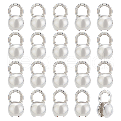 BENECREAT 20Pcs Brass Bead Tips KK-BC0013-26-1