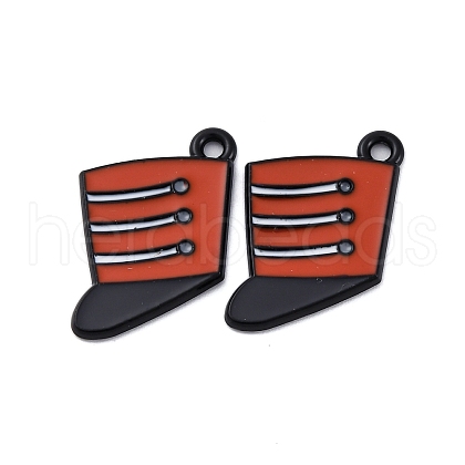 Spray Painted Alloy Pendants PALLOY-S194-01C-EB-1
