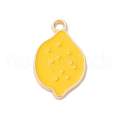 Alloy Enamel Pendants ENAM-V003-01G-1