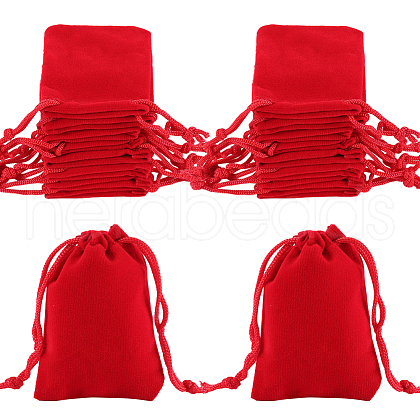 Beebeecraft Rectangle Velvet Drawstring Pouches TP-BBC0001-06A-1