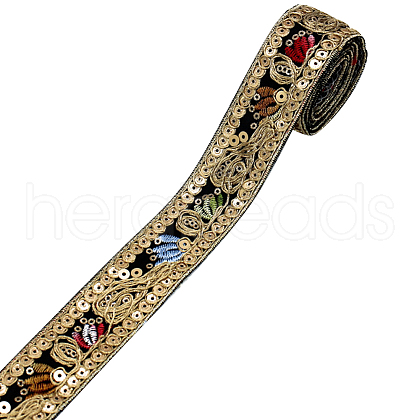 Polyester Embroidery Ribbon PW-WG49779-06-1-1