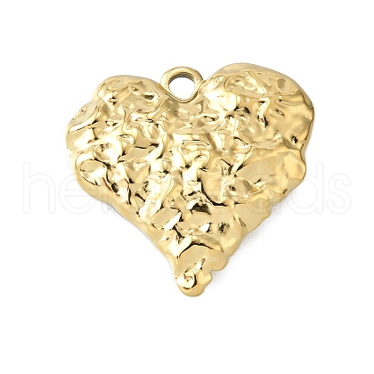 Hammered 304 Stainless Steel Pendants STAS-H233-26G-1