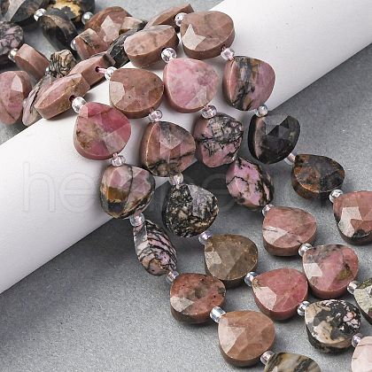 Natural Rhodonite Beads Strands G-P570-E03-02-1