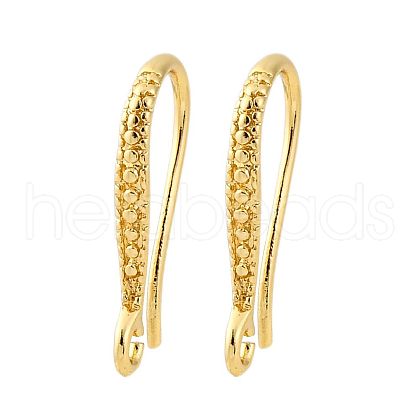 Brass Earring Hooks EJEW-R025-14G-1