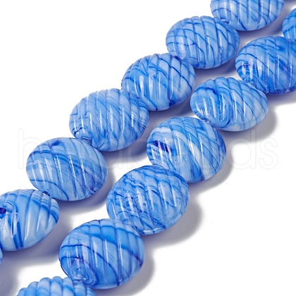 Handmade Lampwork Beads Strand LAMP-C008-04A-1