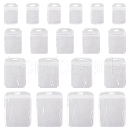  100Pcs 4 Styles Transparent Plastic Zip Lock Bags OPP-TA0001-03-1