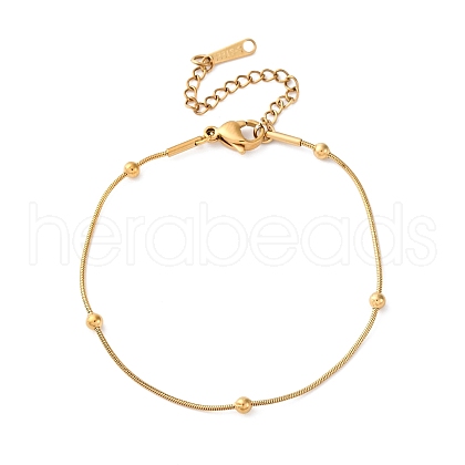 304 Stainless Steel Satellite Chains Bracelets BJEW-M096-02B-G-1