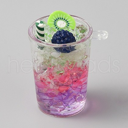 Transparent Acrylic Pendants OACR-WH20007-01C-18-1