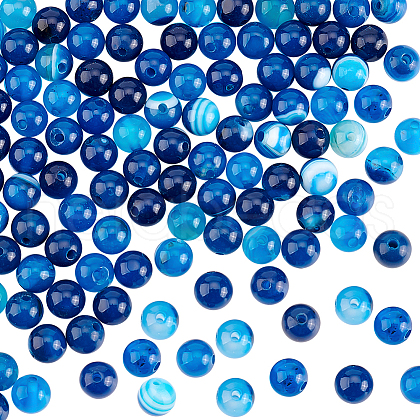 Olycraft 2 Strands Natural Agate Beads G-OC0002-31-1