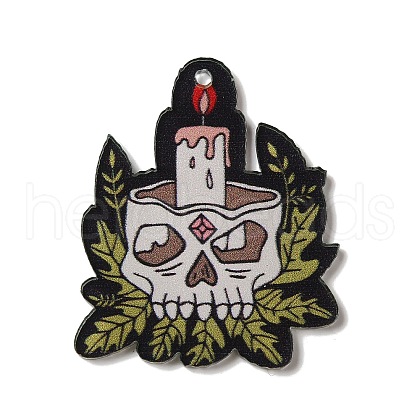 Halloween Printing Acrylic Pendants FIND-K017-01A-1